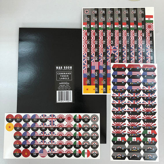 WAR ROOM: All 7 Nation Command Stickers (3 sheets)