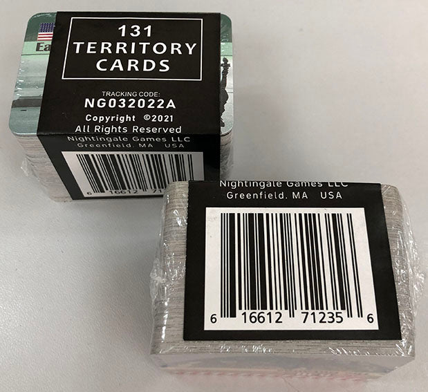 WAR ROOM: Territory Card Set  (131 Euro-mini size)