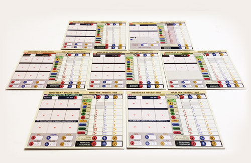 WAR ROOM: Dry-erase O&P Charts (set of 7 Nations)
